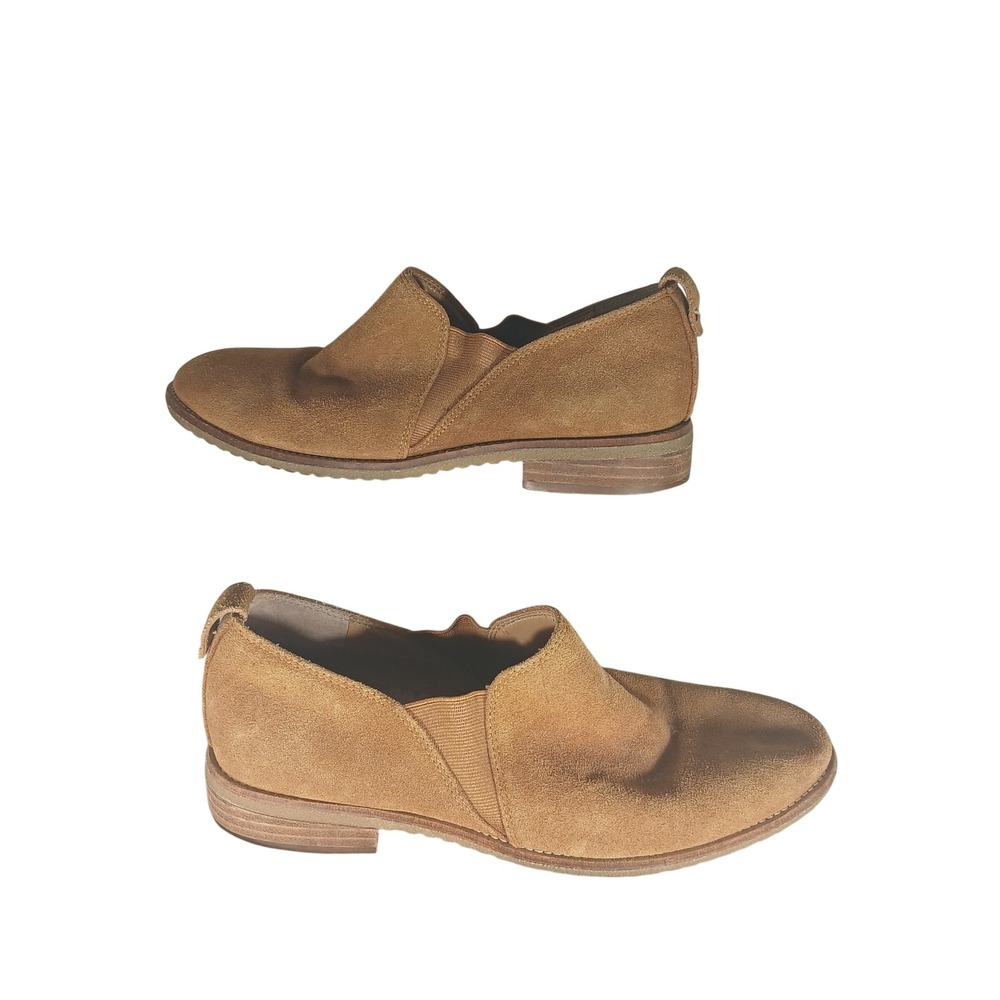 Franco Sarto Justia Tan Suede Shearling Lined Slip On Loafers Mens‎ 9M EUR 39